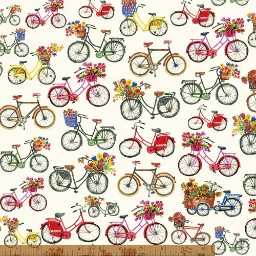 Flower Pedals Organic by Carolyn Gavin Bicycles in Multi