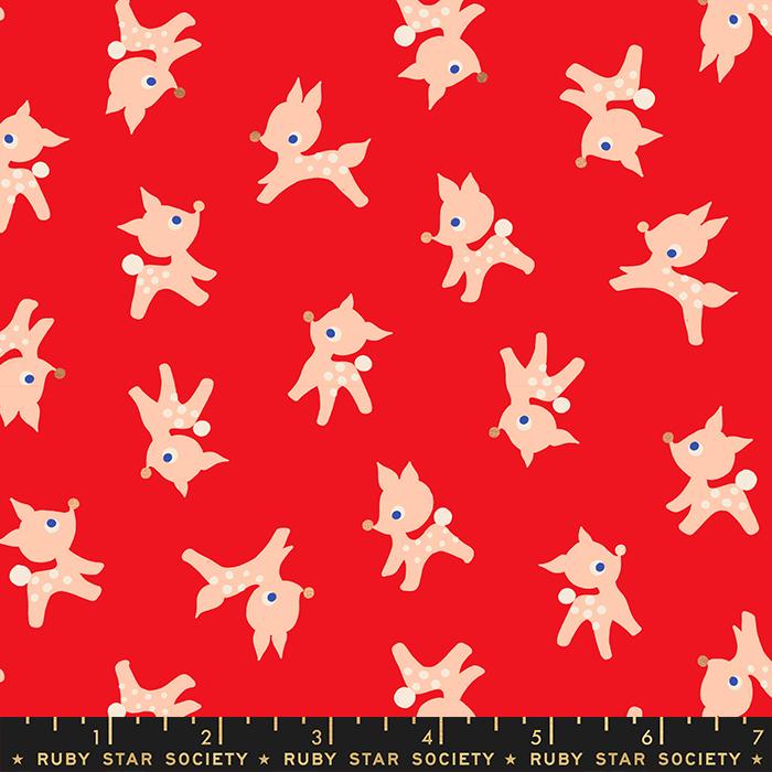 Ruby Star Society Jolly Darlings - Little Deer in Dark Ruby Metallic