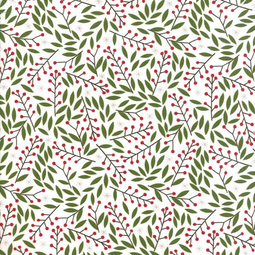 Merriment by Gingiber for Moda - Holly Berries in Snow