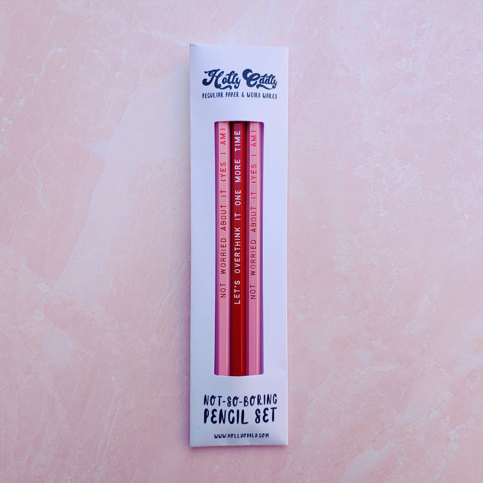 Holly Oddly - Pencil Set - Let's Overthink It