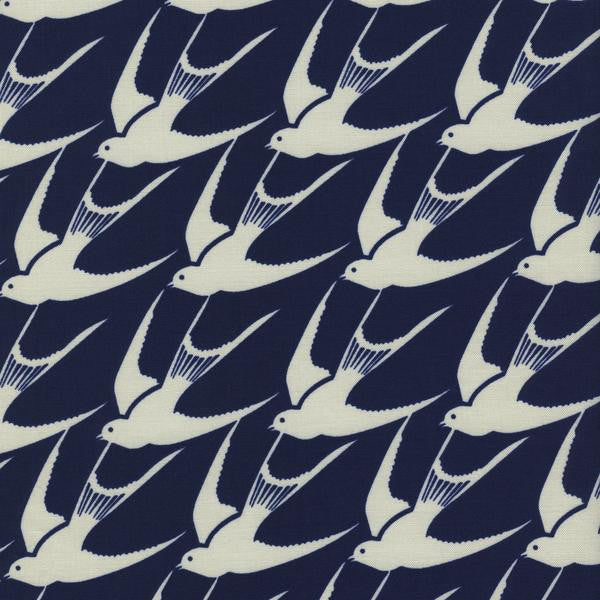Bluebird by Cotton + Steel Flock in Indigo