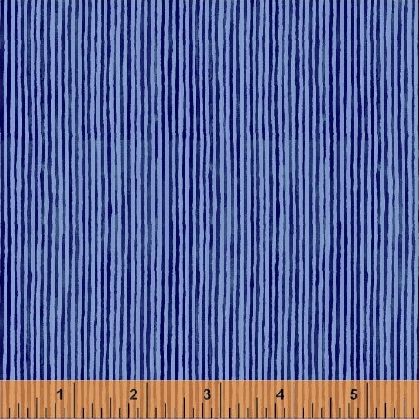  Sweet Oak by Striped Pear Studio - Stripes in Blue