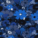 Cotton + Steel Dress Shop KNITS - Bouquet in Moody Blue