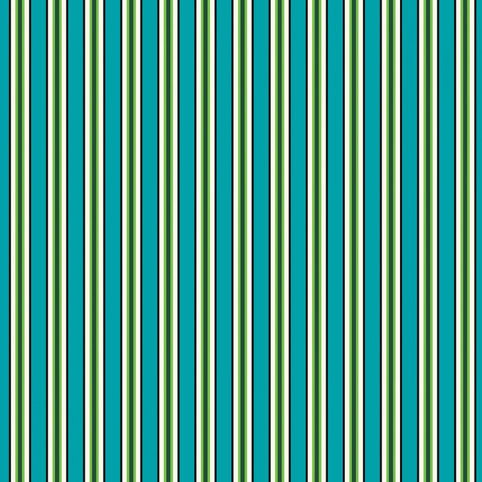 Denyse Schmidt - Five and Ten - Candy Stripe in Cyan