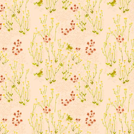 Heather Ross West Hill - Tall Buttercup in Pink