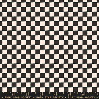 Ruby Star Society - Alexia Abegg - Honey - Checkerboard in Soft Black