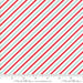 Bonnie and Camille - Vintage Holiday - Bias Candy Stripe in Red and Aqua