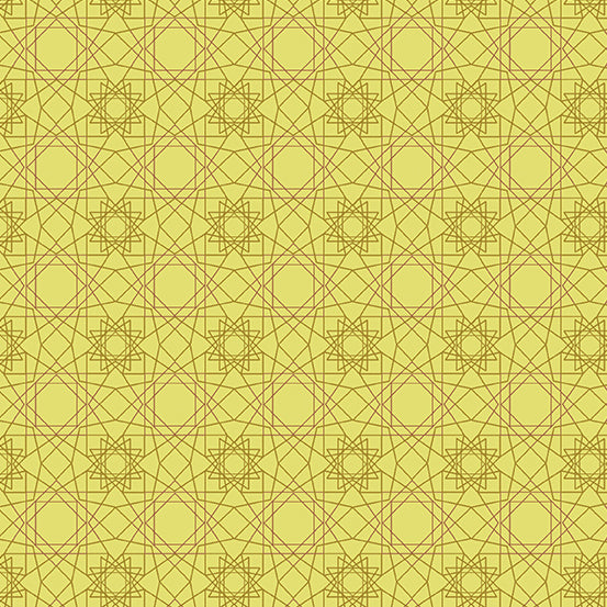 Astrologika by Eye Candy Quilts - Rattan in Spring Green
