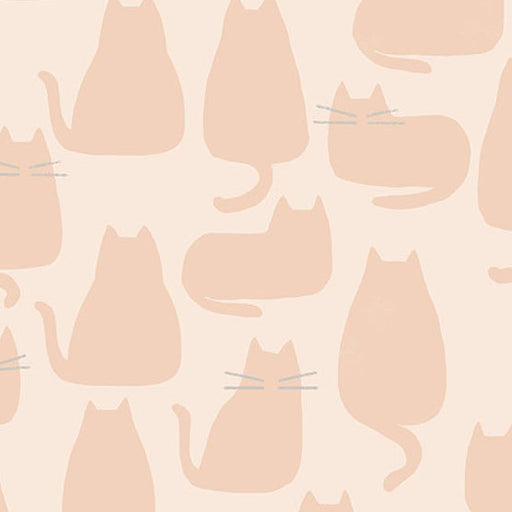 Sarah Golden - Whiskers and Dash - Cats in Pale Pink