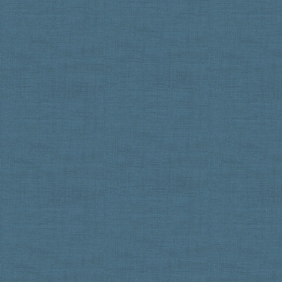 Makower Linen Texture Denim Blue