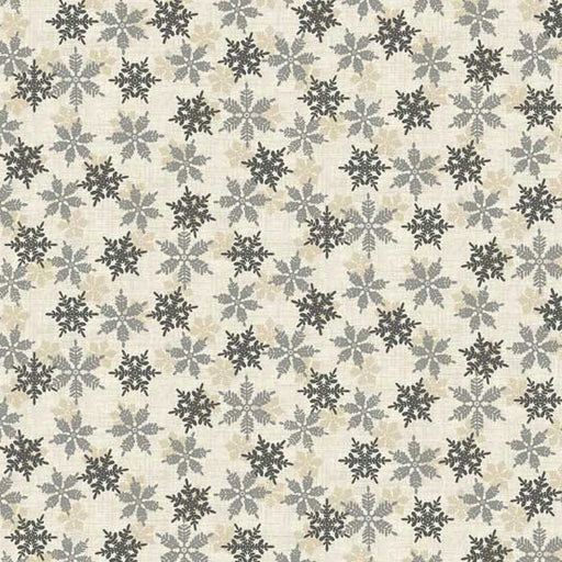 Makower Scandi Snowflakes in Grey