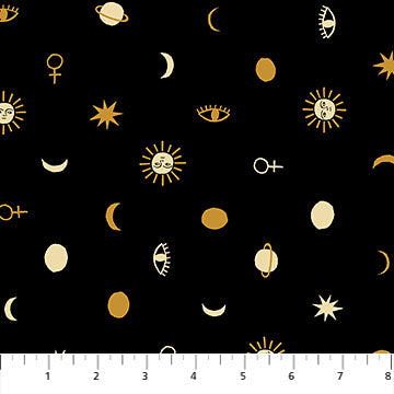 Figo Celestial by Yelena Bryksenkova - Symbols Gold on Black