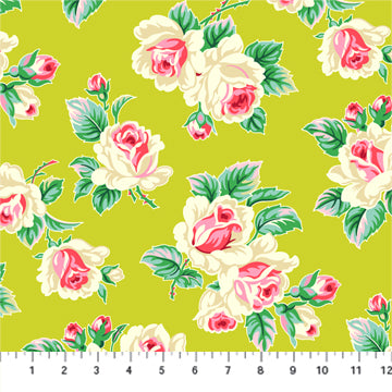 Figo True Kisses by Heather Bailey - Roses in Chartreuse