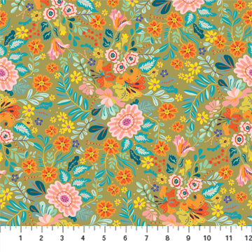 Kindred Sketches by Kathy Doughty - Floral in Heritage