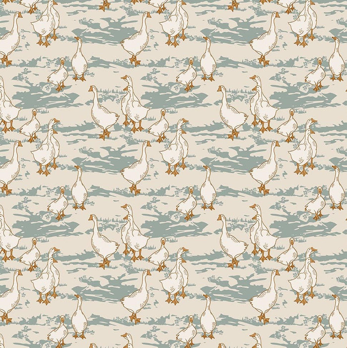 Wild Cottage by Holli Zollinger - Geese in Blue