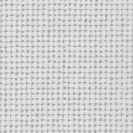 Carolyn Friedlander - Collection CF Grid Group - Wire Grid in in Haze Metallic with Border