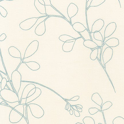 Spring Shimmer - Floral outline in White