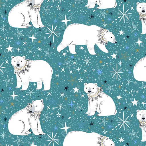Arctic by Bethan Janine for Dashwood - Polar Bears in Teal