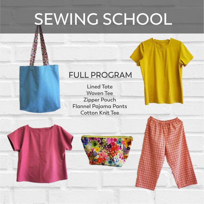 SEWING SCHOOL AT FABRIC SPARK - All 5 Classes