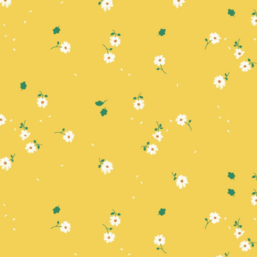 Birch Fabric Whistle Poplin - Sunny Daisies