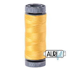 Aurifil Thread - 28wt 100% cotton  - small spool - 1135 Pale Yellow