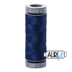 Aurifil Thread - 28wt 100% cotton  - small spool - 2784 Dark Navy