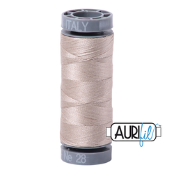 Aurifil Thread - 28wt 100% cotton  - small spool - 6711 Pewter