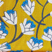 Hokkoh Bark Cloth - Flowers in Mustard