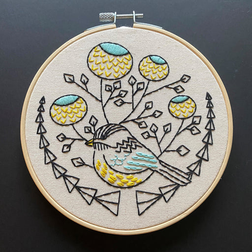 Hook Line & Tinker Embroidery Kit - Chickadee