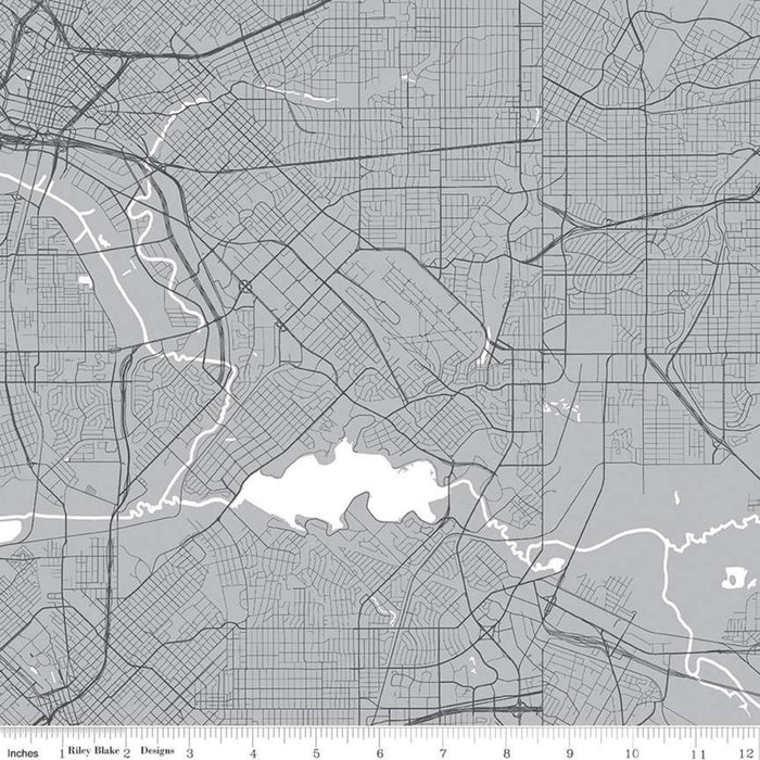 Destinations - Map in Grey