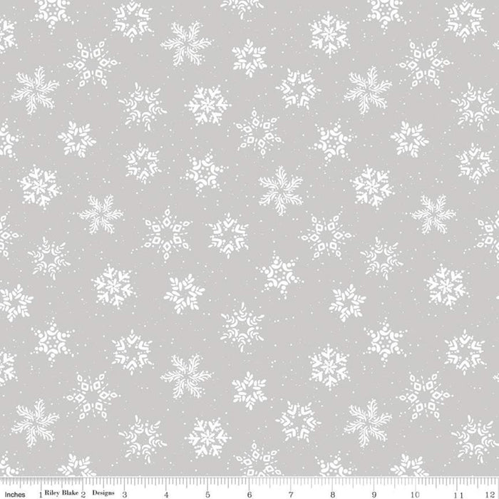 Winterland Snowflakes in Gray