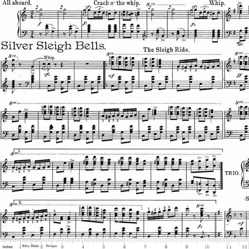 All About Christmas - Sheet Music in White