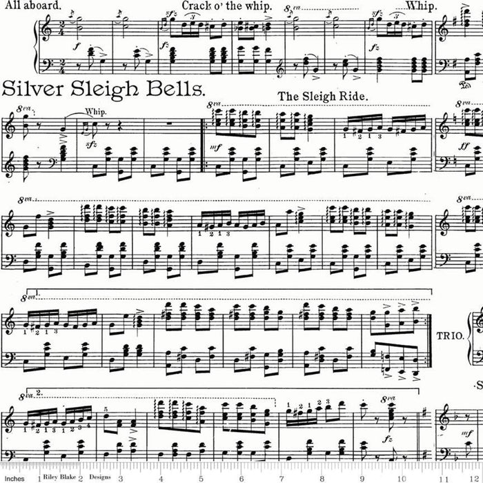 All About Christmas - Sheet Music in White
