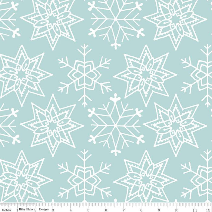All About Christmas - Snowflakes in Blue
