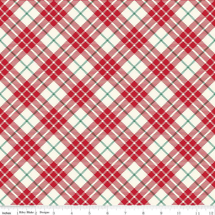 Old Fashioned Christmas - Tartan in Red