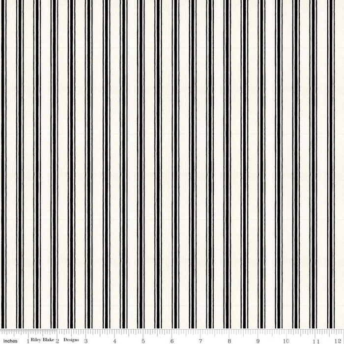 Snow Sweet - Candy Cane Stripe in Black