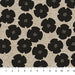 Figo Harmony Linen/Cotton blend - Flowers in Black