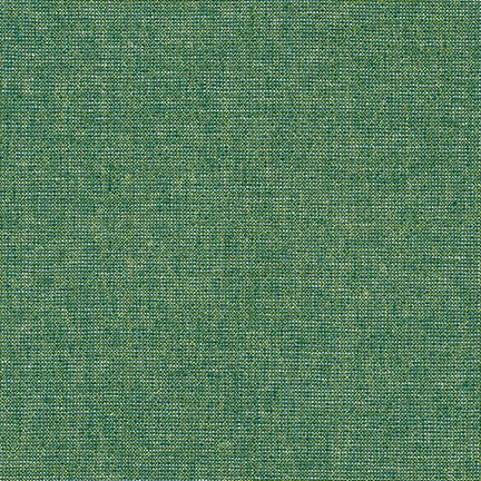 Essex Yarn Dyed linen/cotton - Emerald Metallic