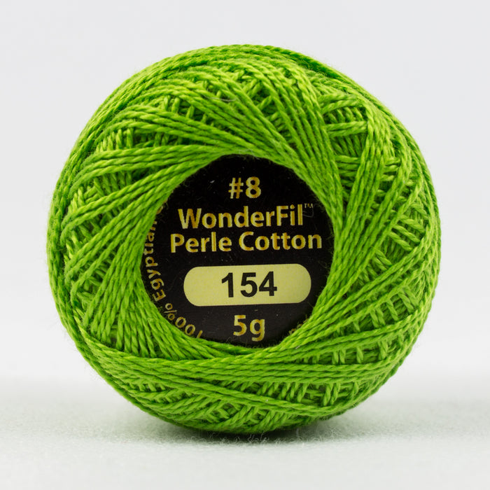 Wonderfil Eleganza Perle Cotton 8wt. - Granny Smith 154