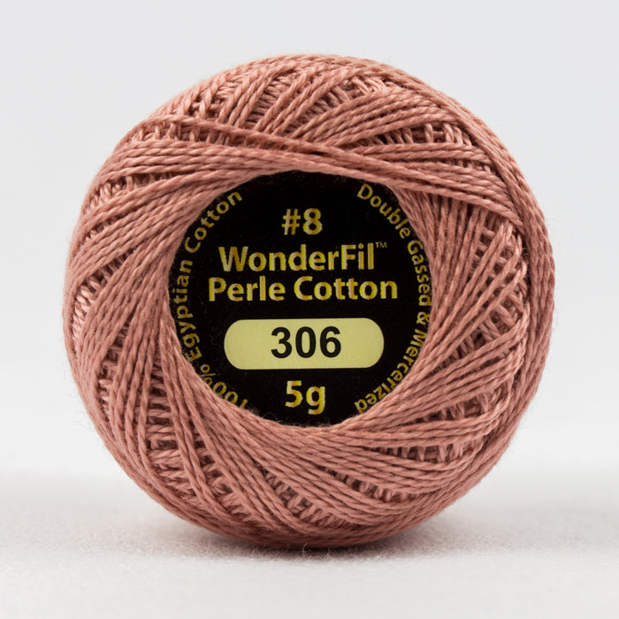 Wonderfil Eleganza Perle Cotton 8wt. - Rosy Tan 306