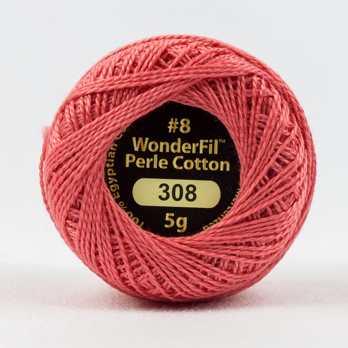 Wonderfil Eleganza Perle Cotton 8wt. - Raspberry Frosting 308