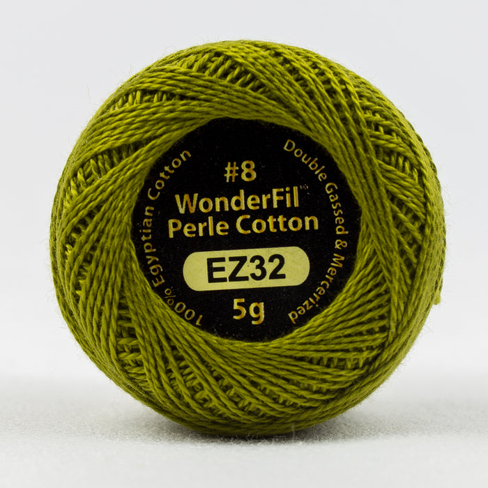 Wonderfil Eleganza Perle Cotton 8wt. - Olive 32