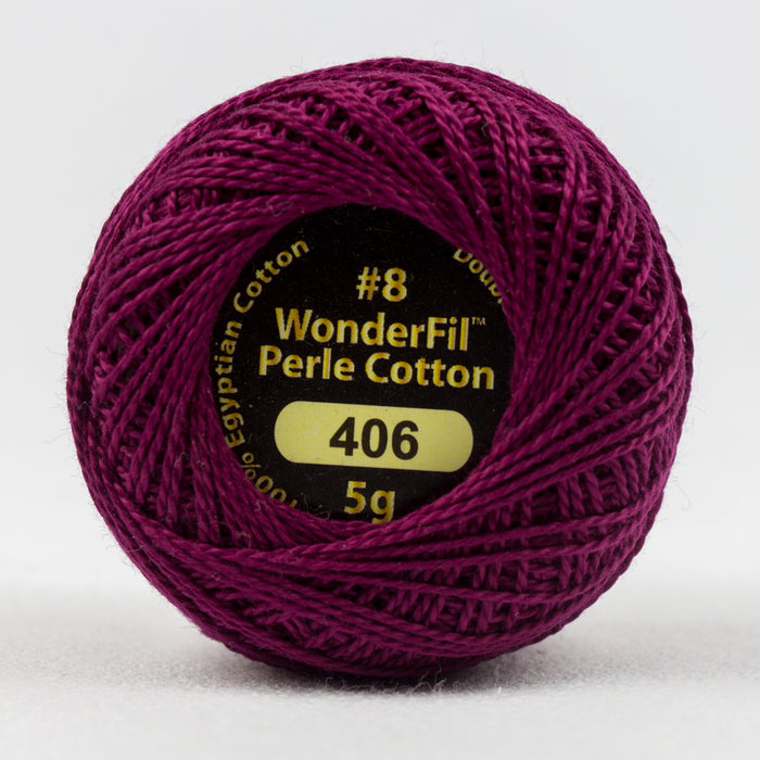 Wonderfil Eleganza Perle Cotton 8wt. - Grape Jelly 406