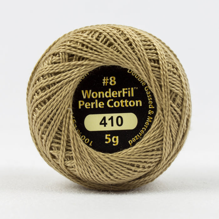 Wonderfil Eleganza Perle Cotton 8wt. - Khaki 410
