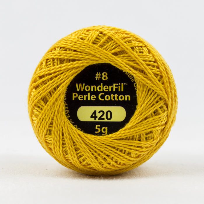 Wonderfil Eleganza Perle Cotton 8wt. - Polished Amber 420