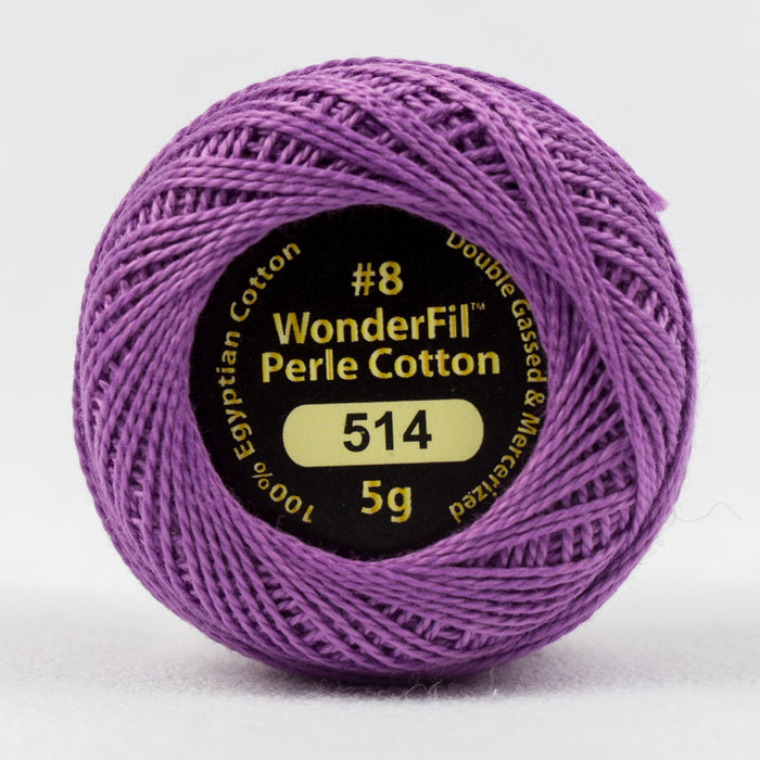Wonderfil Eleganza Perle Cotton 8wt. - Fragrant Lilac 514