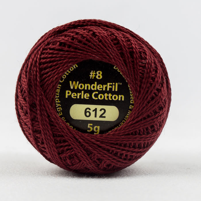 Wonderfil Eleganza Perle Cotton 8wt. - Dry Wine 612