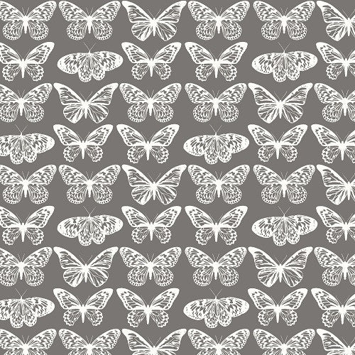 Fabscraps Serenity Butterfly grey