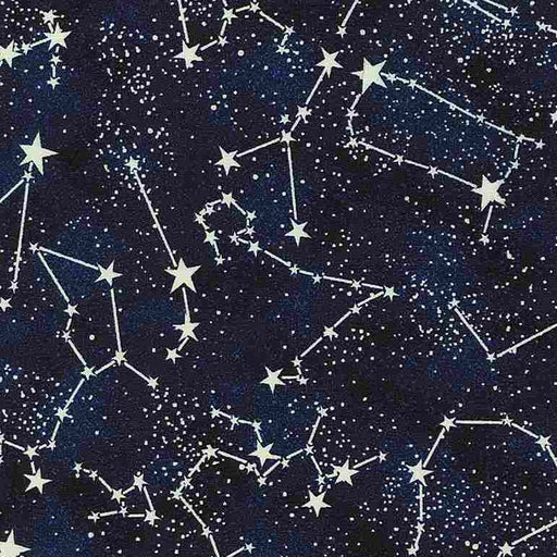 Timeless Treasures Glow in the Dark - Constellations