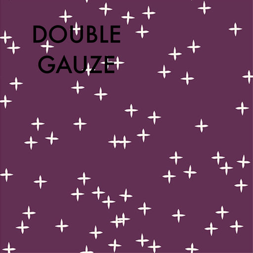 Birch Fabric - Wink Double Gauze - Dark Plum